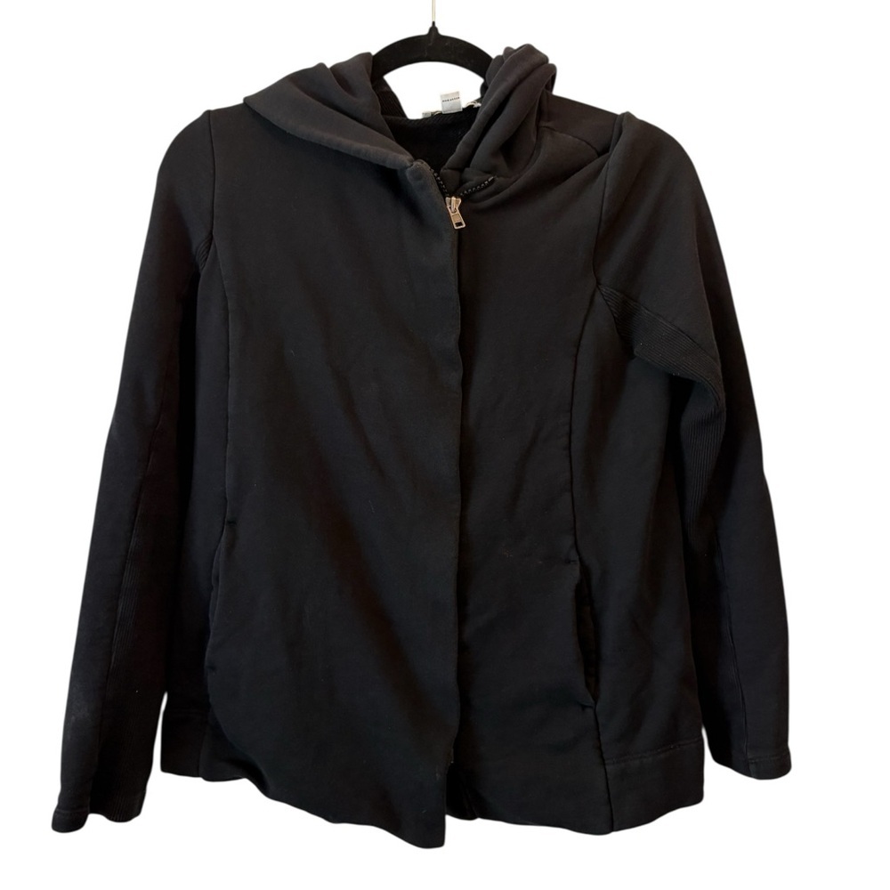 Standard James Perse Women's Black Hoodie Jacket Size Medium (2)